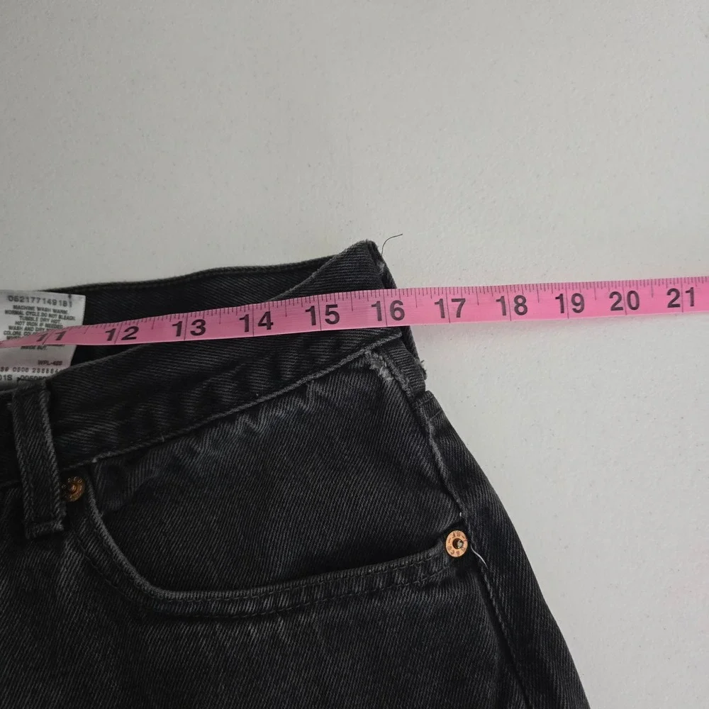 Vintage Levis 505 Regular Fit Jeans Faded Black Denim Straight Leg Mens 32x28